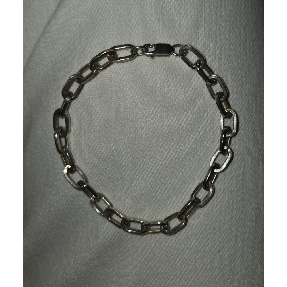 Vintage Prochain Sterling Silver .925 Flat Link Bracelet. 8 Inches
